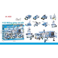 Police Jigsaw Puzzle Set 8IN1 1122PCS SP618