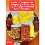 COMBO 34: 500G MIST-DRY RICE CAKE + 200G SALT FRIED ONION SHRIMP + 100G TOP FAT + 500G BUTTER + 1 BO