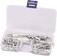 150pcs Non-Insulated Wire Ferrule Cable Crimp Terminals Butt 10-12AWG 14-16AWG 18-22AWG