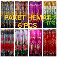 SAVING PACKAGE 6 PCS Minimalist Door and Window Curtains 90x200cm