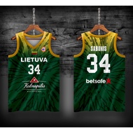 FIBA 2023 LITHUANIA LIETUVA DOMANTAS SABONIS JERSEY | EMPHIRE SPORTSWEAR JERSEY
