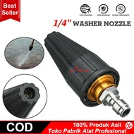 Nozzle turbo nozzle 1/4" quick release ujung semprotan tornado torpedo high pressure jet cleaner - N