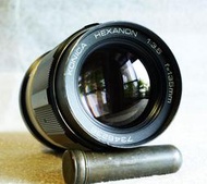 【悠悠山河 】收藏級 Leica味 KONICA HEXANON 135mm F3.5 AR 一代銘鏡 無刮無霉無霧無塵