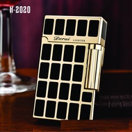 (CHÍNH HÃNG)_Bật Lửa Gas Cao Cấp DERUI SZ-2108 Dùng Gas Đá Viên Vàng Chữ D Cao Cấp (Full Box).