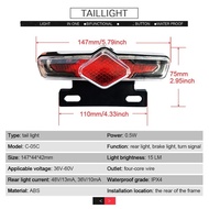 12W Illumination E Bike Conversion Kit Integrated Taillight System Night Rides