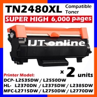 2x Toner Compatible To Brother TN2480 TN2480XL HLL2370DN HLL2385DW DCPL2535DW DCPL2550DW MFCL2715DW 