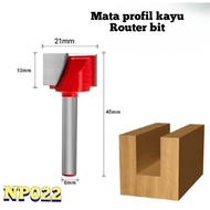MATA Wood profile bit 6x21 Router bit Cleaning bottom CNC Milling cutter router bit wood trimmer bit