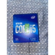 Used intel i5 10400f fullset box + stock cooler.