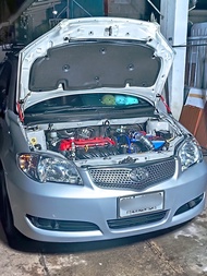 โช้คกระโปรงหน้า Toyota Vios 2003-2006 Gen 1 ( โตโยต้า วีออส เจน 1 ) สินค้าตรงรุ่น ไม่ต้องเจาะ ติดตั้