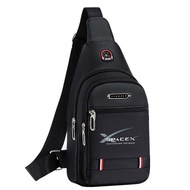 SpaceX Rocket NASA Fan Chest Sling Bag Men Waterproof Canvas Fanny Pack Crossbody Bag Lightweight Mu