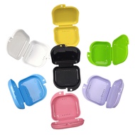 Dental Storage Case Portable Teeth Plastic Box Dental Retainer Mouth Guard Denture Box