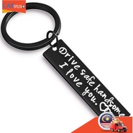 Drive Safe Keychain  Black Gifts for Christmas