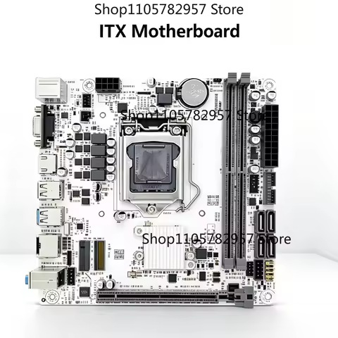 ITX-H310 Mini ITX Motherboard With Fan LGA1151 Socket Support 6/7/8/9 Gen CPU E3V5V6 Processor Dual 