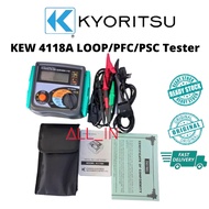 Kyoritsu KEW 4118A LOOP/PFC/PSC Testers (KEW 4118A) (NEW) Ready Stock 👍 Original 💯