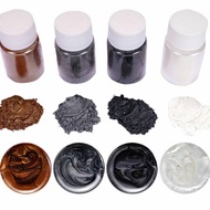 4PCS Mica Powder Pigment 20สีปลอดสารพิษธรรมชาติอีพ็อกซี่เรซิ่น Dye Pigment Powder สำหรับ DIY Slime ส