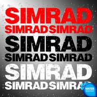 3X Simrad Sticker Decals (not printed) weather proof navigation mariner chart