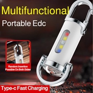 High Capacity Rechargeable Keychain Flashlight SOS Emergency Light Lampu Suluh Lampu Kecemasan SOS P