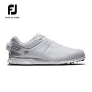 FootJoy FJ ProSL Carbon BOA Men's Spikeless Golf Shoes - White/White/Silver