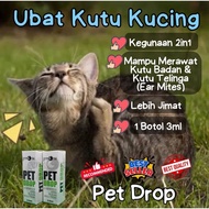 Ubat Kutu Kucing Berkesan Rawat Ear mites Fleas Lice Tick in Cats Ubat Kutu Kucing Kutu Telinga Kutu