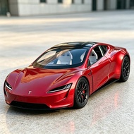 1: 24 Tesla Convertible Sports Car Alloy Car Model Toy Car Model Children's Toy Car Ornaments Boy's 