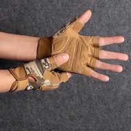 Store Manager Recommended✨Sports Half-Finger Gloves Male Army Fan Spring Summer Outdoor Female Fitne