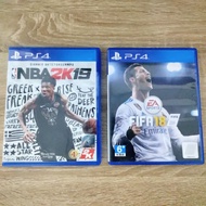 Bd NBA 2K19 and FIFA18 PS4
