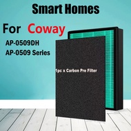 Filter Cotton and HEPA Filter Replacement Filter For Coway Air Purifier AP-0509DH AP-0509 Series