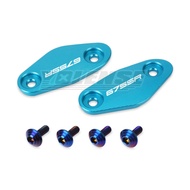 ฐานกระจกคลุมตกแต่งที่นั่งกระจกมองข้างกระจกมองหลังรถจักรยานยนต์สำหรับ675SR CFMOTO 675SRR 675SR-R 675