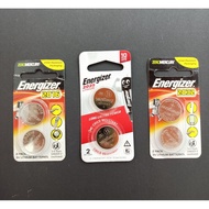 100% Original Energizer CR2016/CR2025/CR3032 Lithium Battery / Bateri  - 1 card/2pcs