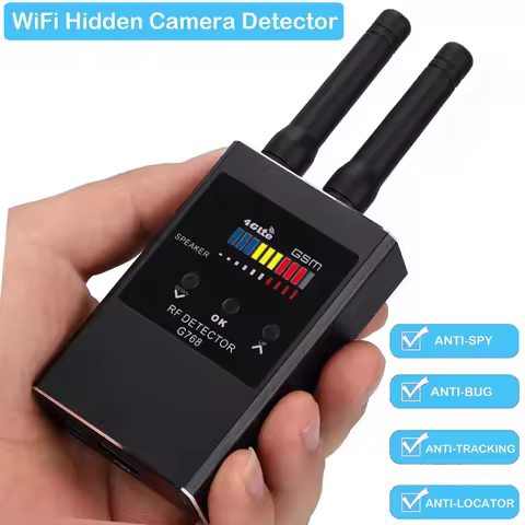 High Sensitive RF Signal Detector Bug Anti-spy Detector Camera Wifi GSM Audio Bug Finder GPS Scan GP