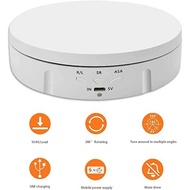 Alas Putar Fotografi Rotating Display Stand Turntable 6 in 1 14.5cm - QM putih