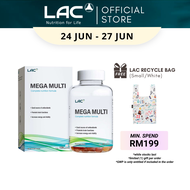 [Expiry May 2027] LAC Mega Multi Mixed Fruits Flavour (2.5g x 120 Gummies) Daily Multivitamin and Nu