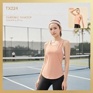 Liquidation of TX224 women's drawstring tanktops for super cute aerobic yoga gym wear