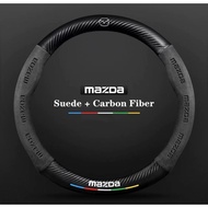 LAIFU 【Spot Goods】Mazda Steering Wheel Cover Mazda 3 5 6 Axela Atenza CX5 CX-3 CX-7 CX8 CX-9 BL BM G