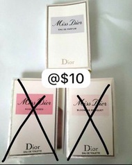 DIOR miss dior edp , miss dior  rose n'roses edt , miss dior Blooming Bouquet edt 香水 1ml