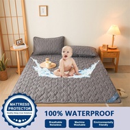 Waterproof Soft Mattress Pads Washable Reusable Mattress Cover Protector Diaper Proof Foldable Bed Mat for Home Hotel Bed Cover