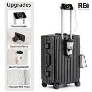 Aluminum Luggage Travel Bag Drop Resistant Carry-on Luggage with Combination Lock 20/24/28 Inch Carr