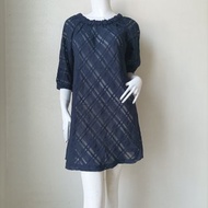 Vtg DKNY Black Cotton Dress Size M