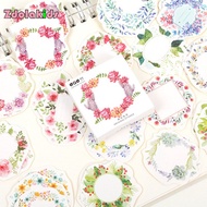 45pcs/box Paper Floral Writable Christmas Gift Packing Label, For Baking Package Box / Bags / Cup Se