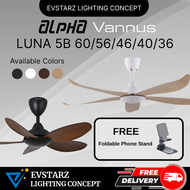 ALPHA Vannus Luna 60/56/46/40/36 inches DC Remote Ceiling Fan