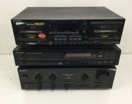 SONY TA-F500綜合擴大機/TC-WR705S錄放音機/KENWOOD DP-1000 CD播放機