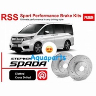 Honda Stepwagon 1.5 Turbo RP1,RP2, Spada 1.5 Turbo RP3, RP4 RSS Sport slotted & cross drilled Disc R