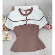 Short Dad Shirt Suitable for Going Out Designed by TuTu Store for Women - Code AS545