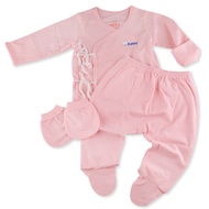 FIFFY BAJU BAYI NEWBORN LONG SLEEVE SUIT WITH LEGGING + MITTENS (1320006)