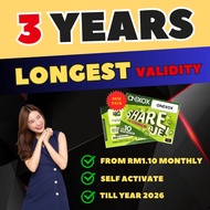 ONEXOX XOX PREPAID SIMCARD 36 Months Validity, 3 Years Simcard, 3 Tahun - Longest Validity Simcard i