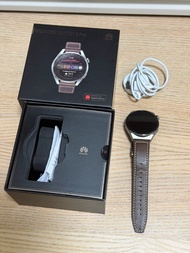 華為智能手錶 Huawei Watch GT3 Pro 鈦金屬版 皮革錶帶 藍寶石玻璃 支援iOS/Android NFC