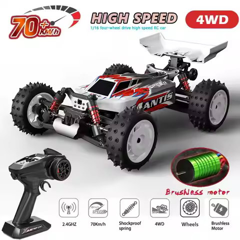 S911PRO 1:16 4WD RC Car 70KM/H or 50KM/H Remote Control Cars High Speed Drift Brushless Monster Truc