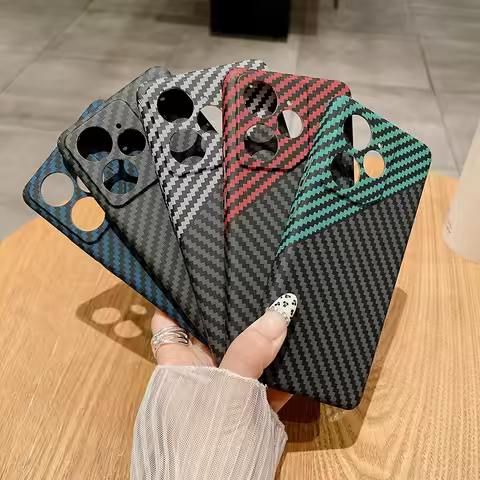 Carbon Fiber Case For Realme GT Neo7 Ultra Thin Hard PC Shell Realme GT Neo6 Anti Fingerprint Protec