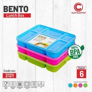LUNCH BOX BENTO SEKAT 6 CLIO/TEPAK MAKAN SEKAT 6/TEMPAT MAKAN KETRING/TEMPAT MAKAN SEKAT 6/OMPRENG B