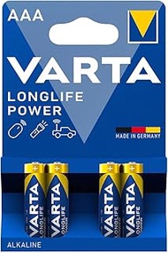 Alkalina Battery with Long Life AAA - LR03 (Pack of 4) Diameter 10.5 x 44.5 mm. Long Energy for Devi